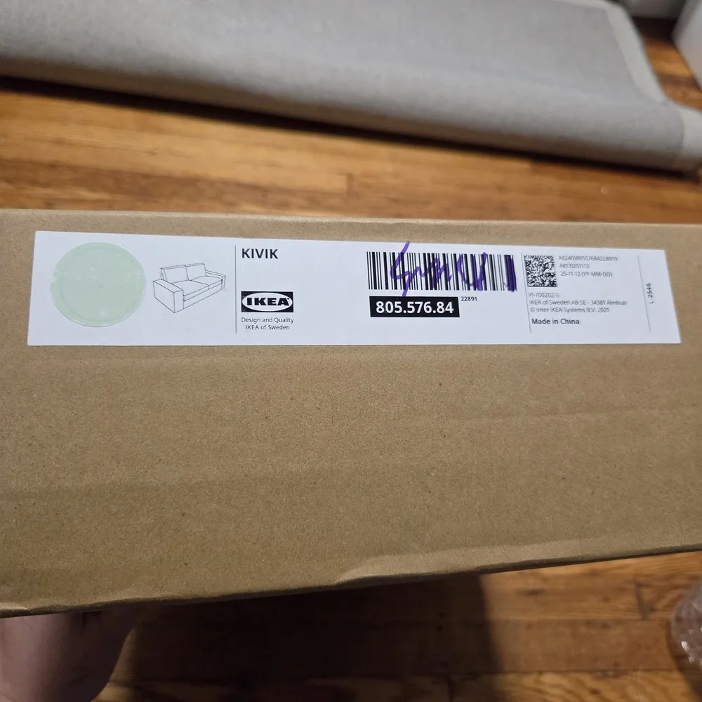 IKEA KIVIK Cover For Loveseat Tallmyra Light Green 805.576.84 NEW OPEN BOX